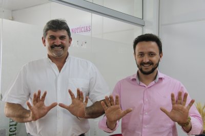 Rodrigo Covatti (à direita) e Amarildo Maroco destacam que ausência de promessas de cargo é o diferencial para nova gestão