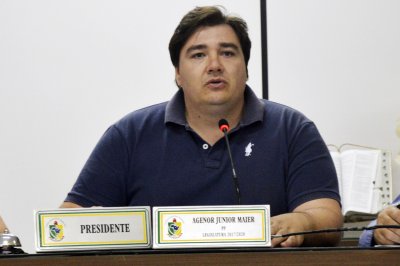 Presidente da Câmara de Vereadores de Xaxim ainda conferiu a situação dos eco parques (Foto: Câmara de Vereadores de Xaxim)