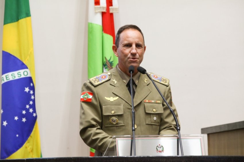 Coronel Marcelo Pontes, comandante geral da PMSC