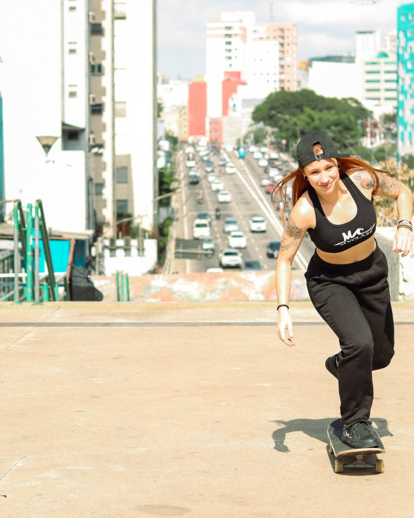 Catarinense concilia o skate com outras atividades no dia a dia, como a faculdade e a academia