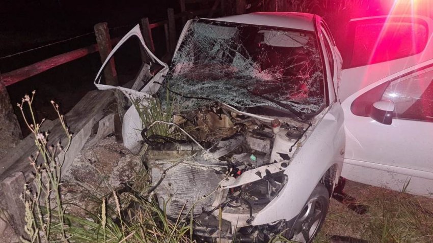 Motorista e a carona morreram em uma colisão no km 14 da rodovia, no Sul catarinense