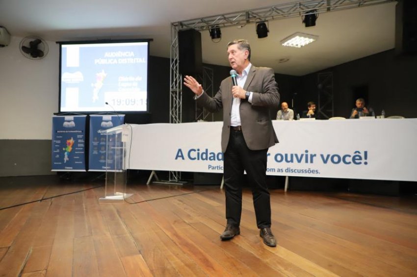 Prefeito Topázio Neto apresentou propostas preliminares diante da participação da população, vereadores e representantes da sociedade