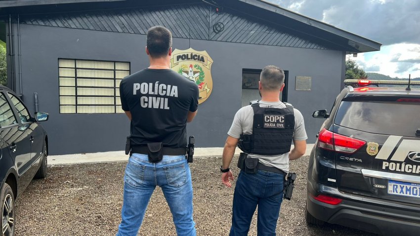 Prisão ocorreu por policiais civis do município, de Passos Maia e Vargeão