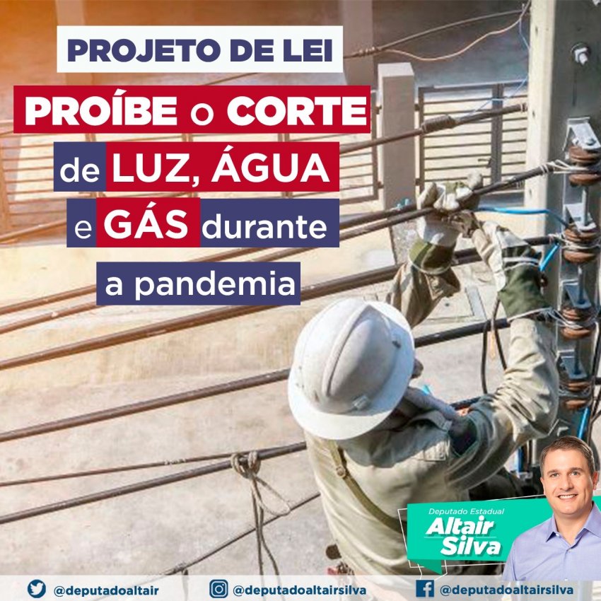 Objetivo é que famílias e empresas catarinenses não tenham água, luz e gás cortados, durante o combate ao coronavírus
