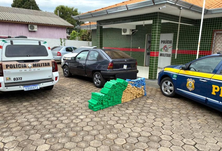 Droga estava escondida em veículo de Foz do Iguaçu (PR)