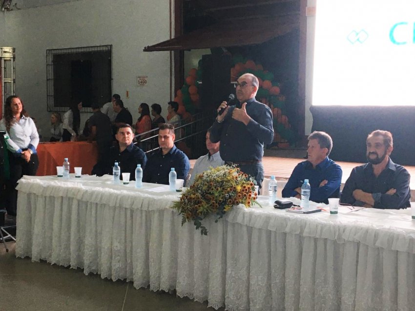 Presidente da Cresol Bazer, Alzemiro Thomé enalteceu a preocupação da Cresol com a comunidade