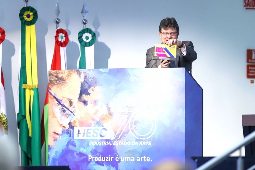 Resultados do Prêmio foram apresentados pelo diretor de Inovação e Competitividade da Fiesc, José Fiates