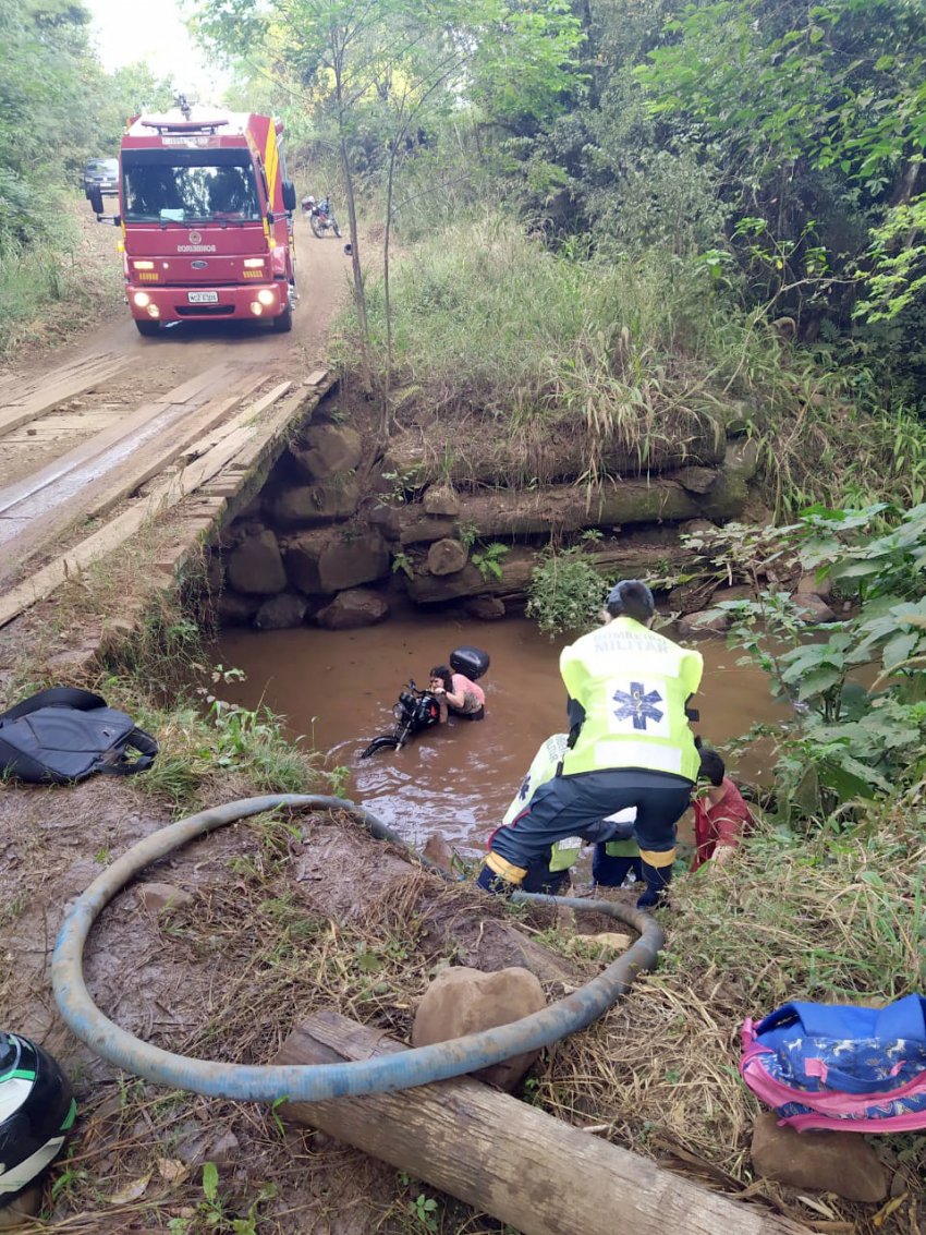 Jovem de 18 anos foi regatada pelos bombeiros no interior de Quilombo