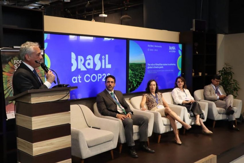 BRDE destacou parcerias e sustentabilidade na COP28, assinando os Princípios da ONU e o Protocolo Floresta Viva