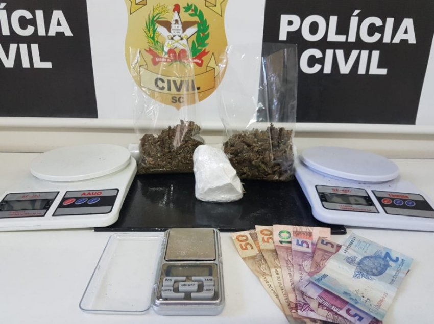 Drogas foram apreendidas pela Polícia Civil nesta quarta-feira (10)