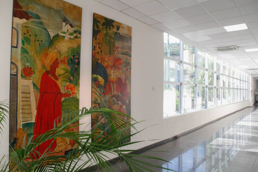 Obras de Rodrigo de Haro estão em exibição permanente nas dependências do Palácio Barriga Verde, sede do Legislativo catarinense