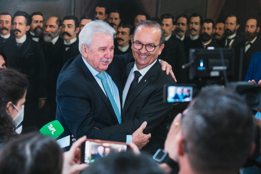 Governador eleito foi recebido pelo atual presidente da Alesc, deputado Moacir Sopelsa