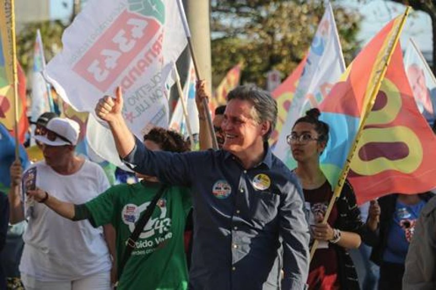 Nesta quinta-feira (22), o candidato a senador esteve com apoiadores no Sul de Florianópolis