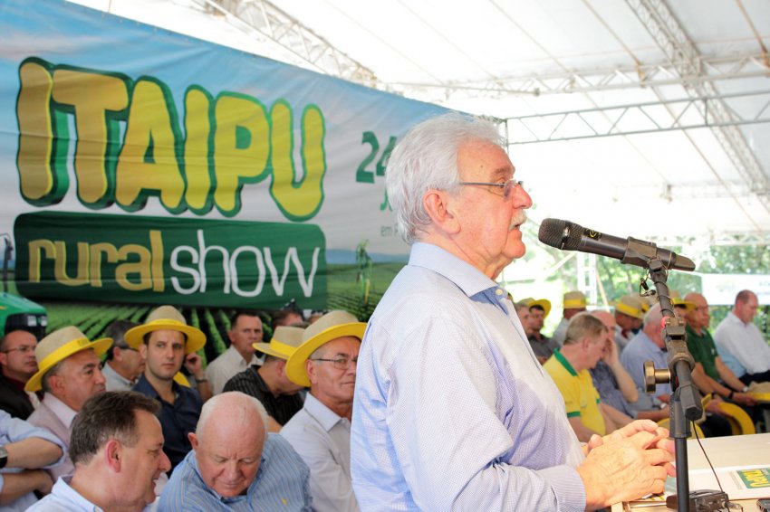Investimentos foram lançados pelo secretário Sopelsa no Itaipu Rural Show, em Pinhalzinho (Foto: Suzana Ferrari/ADR Maravilha)