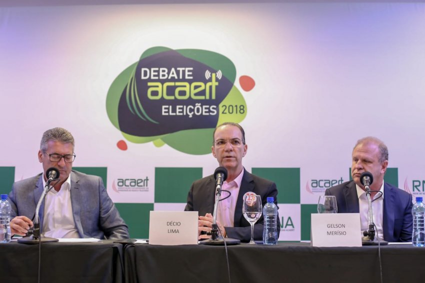 Candidato participou do segundo debate da Acaert, na manhã desta terça-feira (25) em Florianópolis