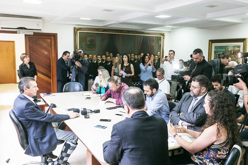 O presidente da Assembleia Legislativa de Santa Catarina (Alesc), Julio Garcia, explanou sobre o protagonismo da Casa e a relação harmoniosa dos deputados com a sociedade