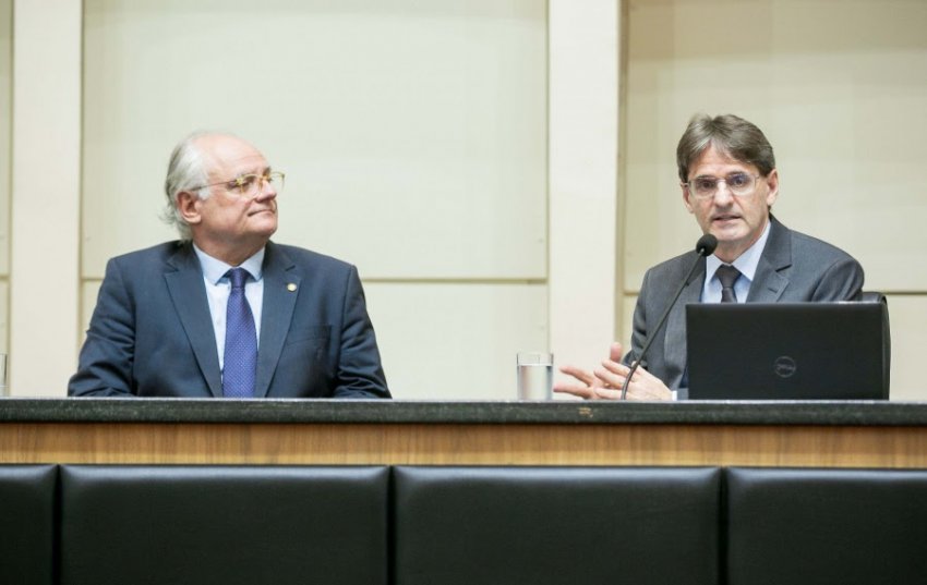O vice-presidente da pasta, Vicente Caropreso, e o presidente, Neodi Saretta