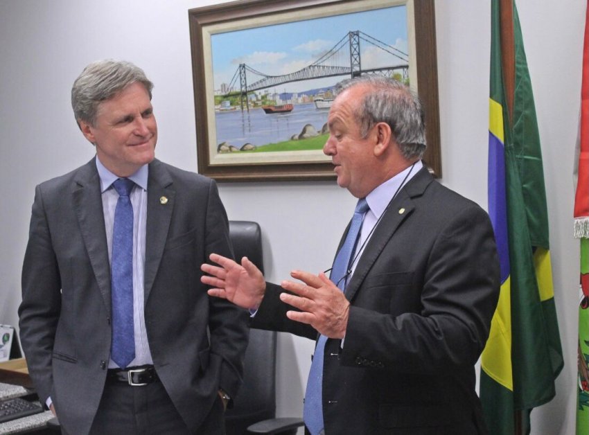 Senador Dário Berger e deputado federal Rogério Peninha Mendonça